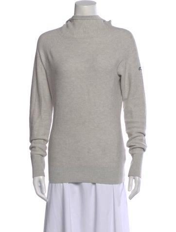 Pre-owned Kjus Mock Neck Long Sleeve Top In Gray