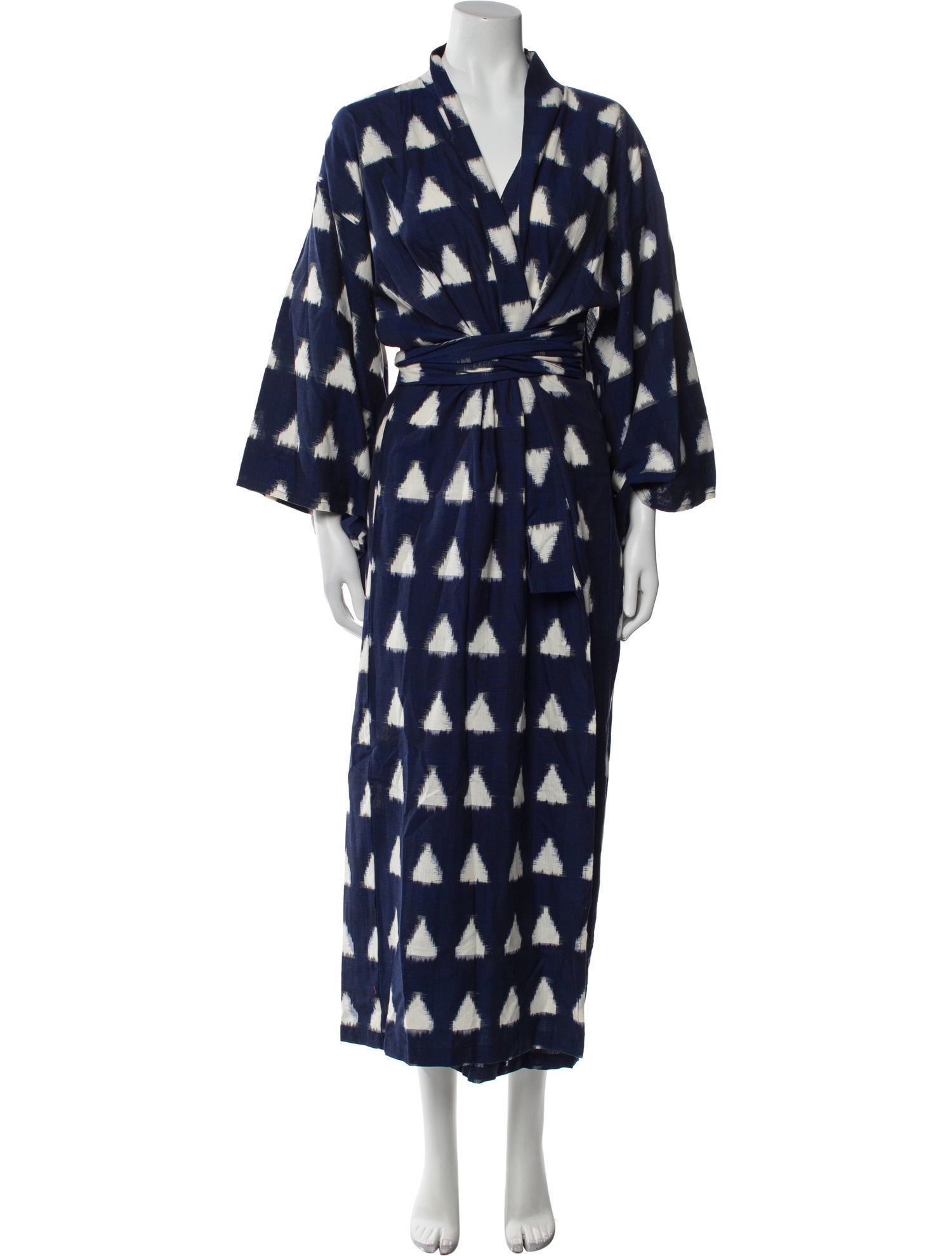 Kleed Printed Embroidered Accent Robe