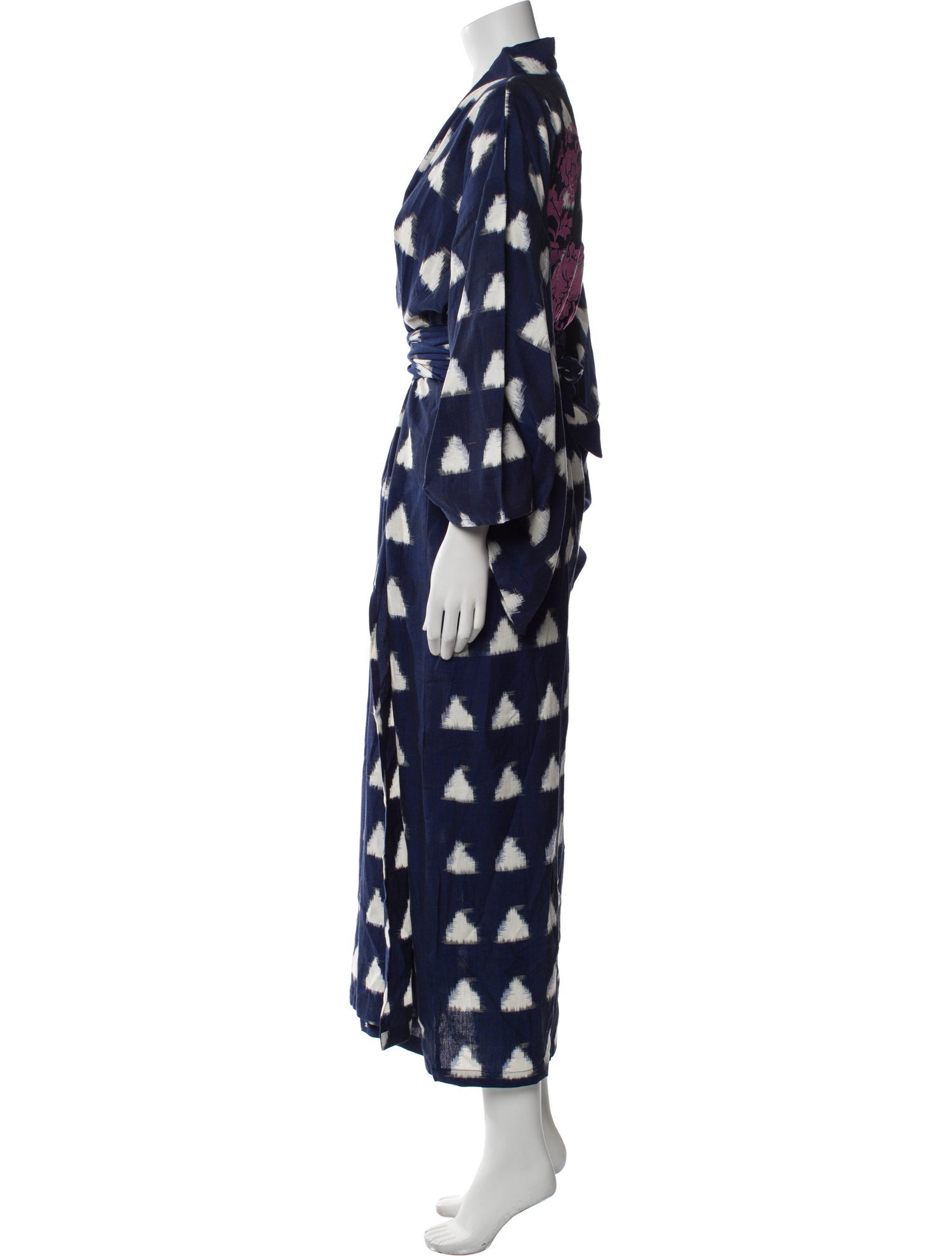 Kleed Printed Embroidered Accent Robe