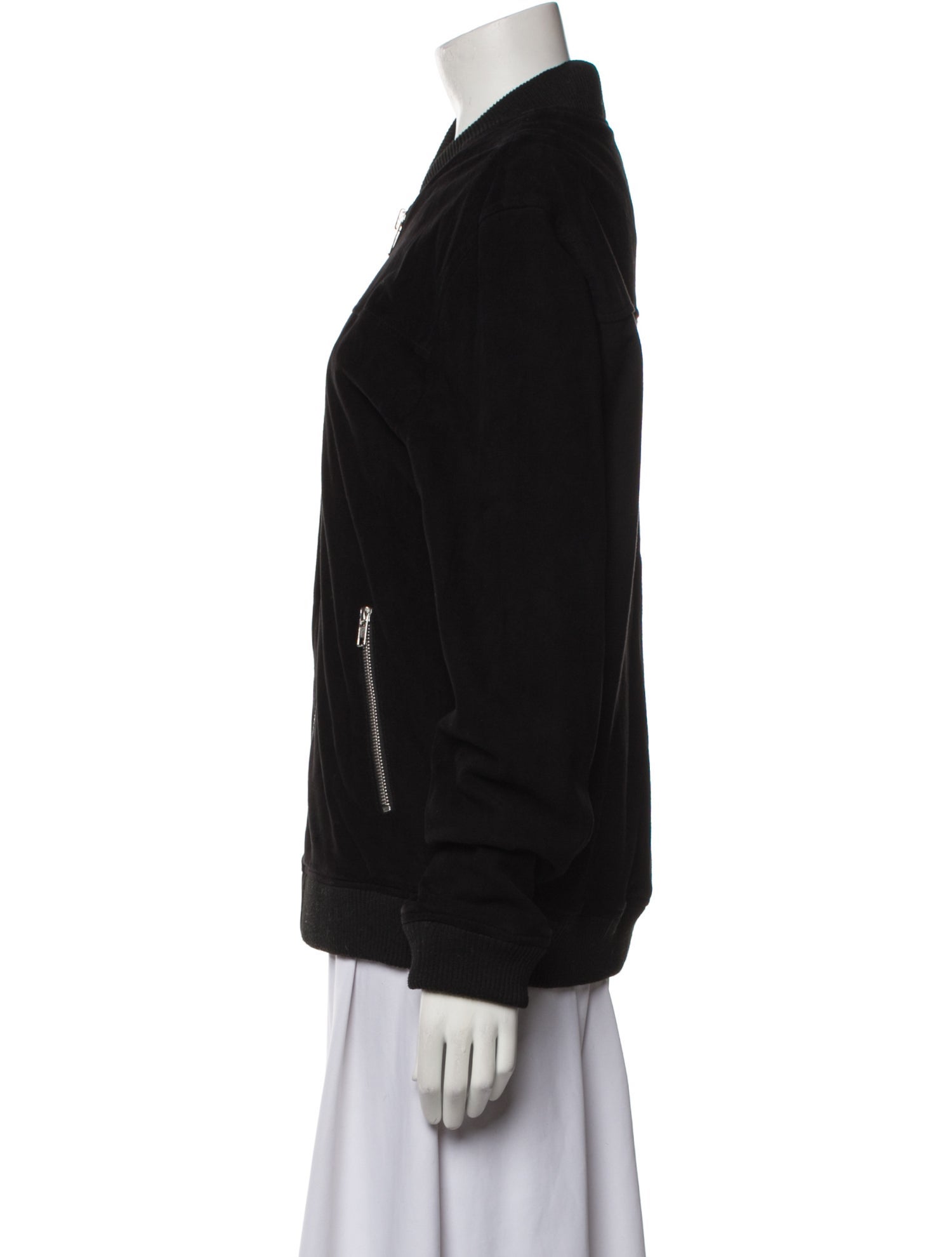 Barneys Originals Leather Bomber Jacket