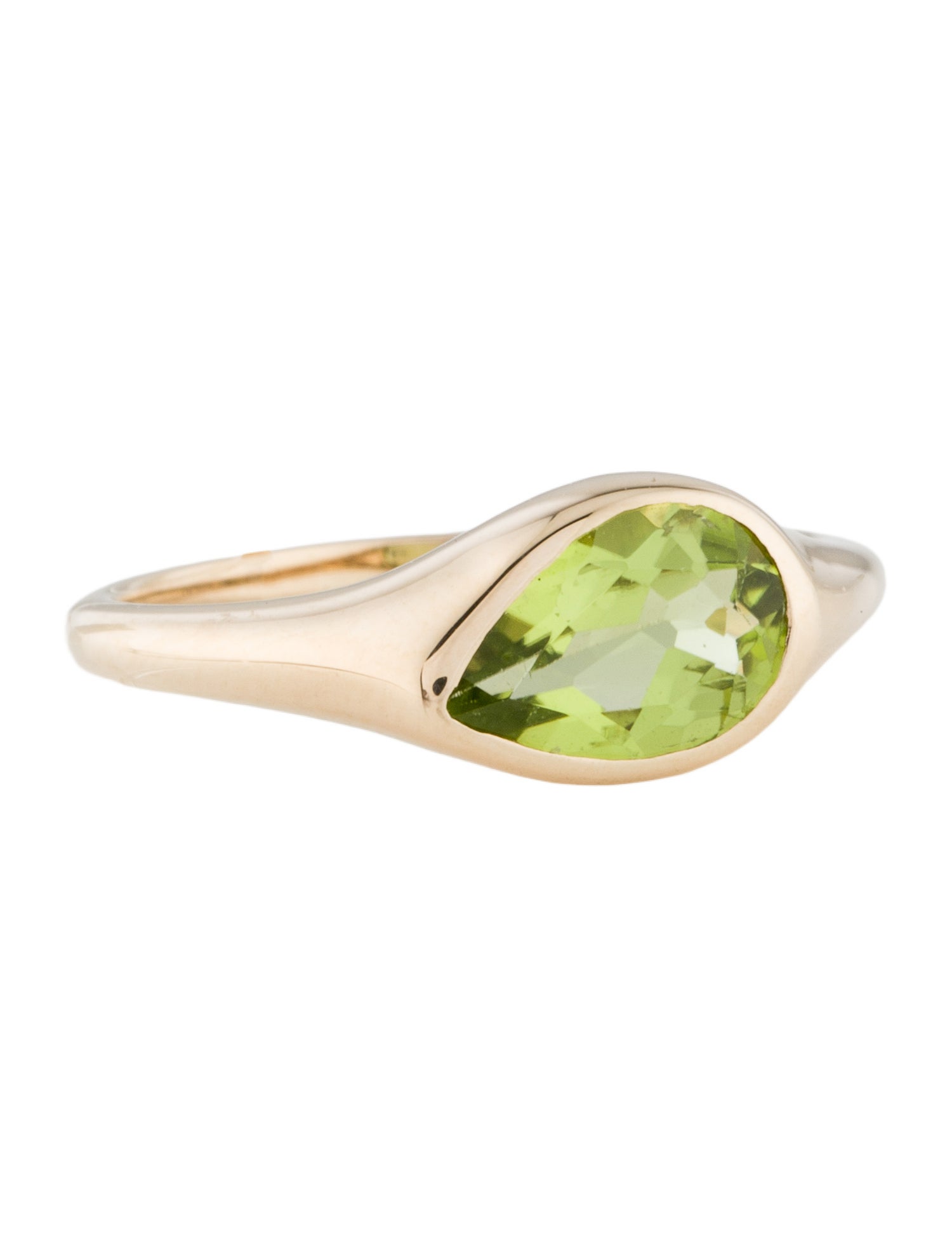 Kai Fine Jewelry 14K 1.07ct Peridot Signet Ring