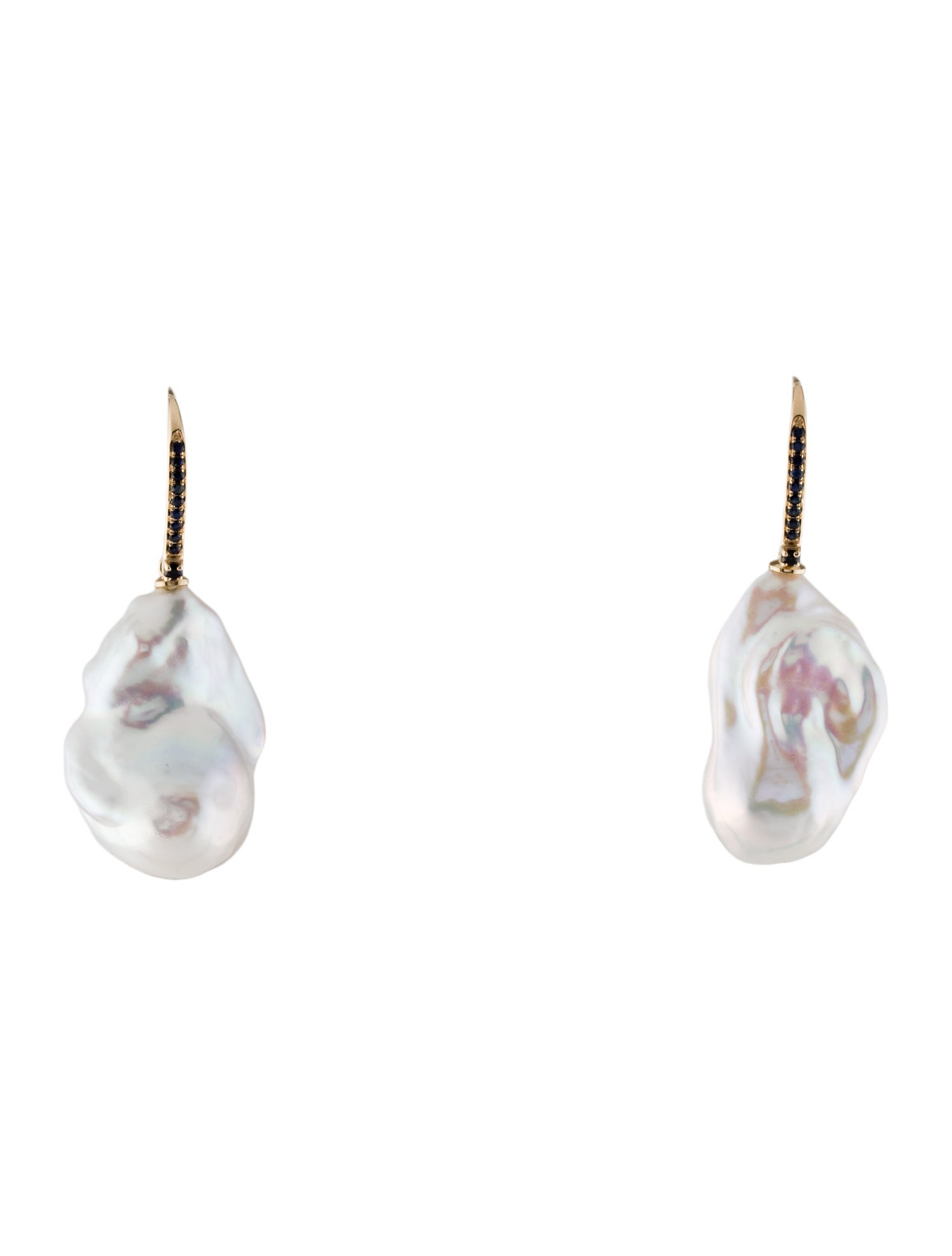 Kai Fine Jewelry 14K Pearl & Sapphire Paradise Convertible Drop Earrings