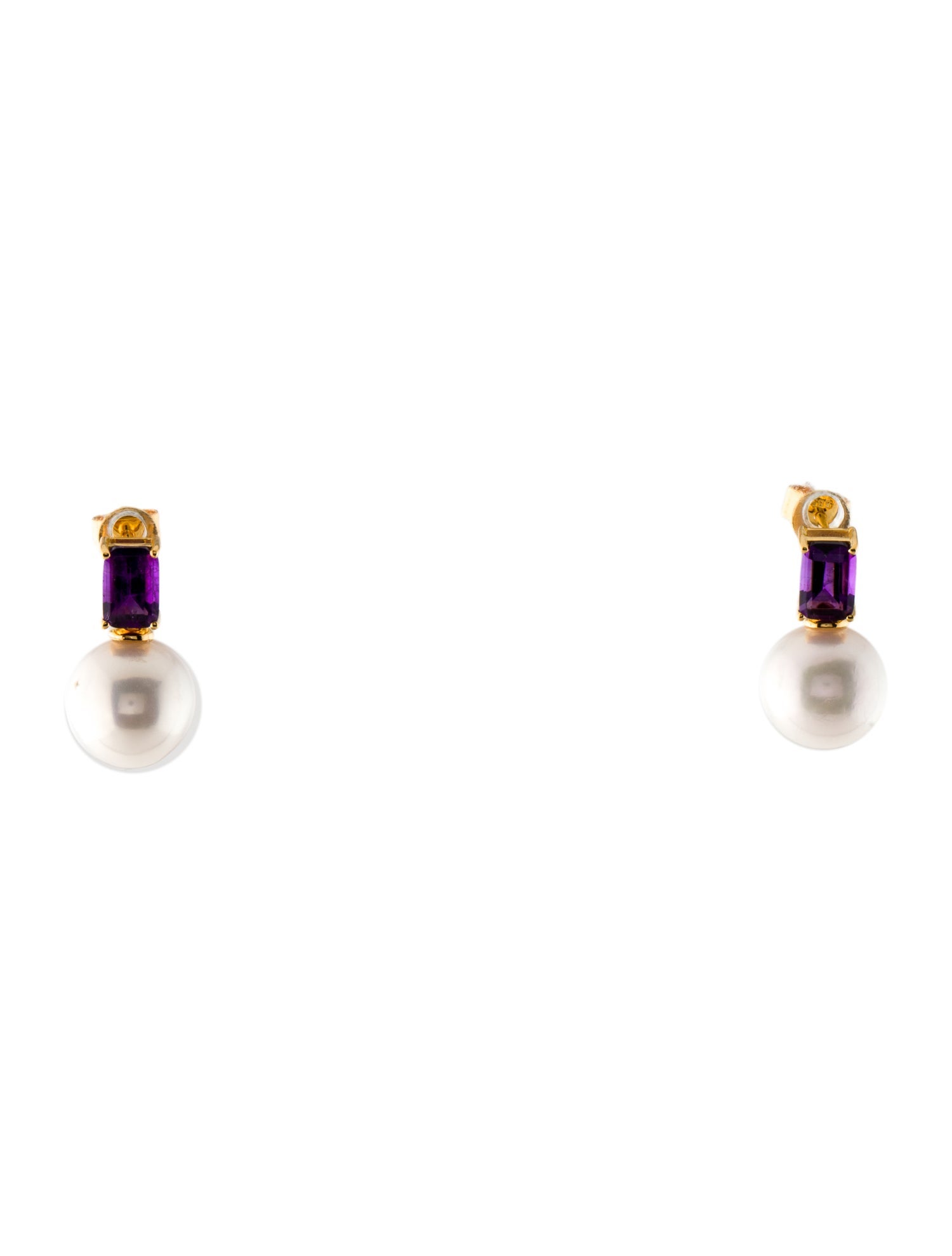 Kai Fine Jewelry 14K Pearl & Amethyst Fortune Convertible Drop Earrings
