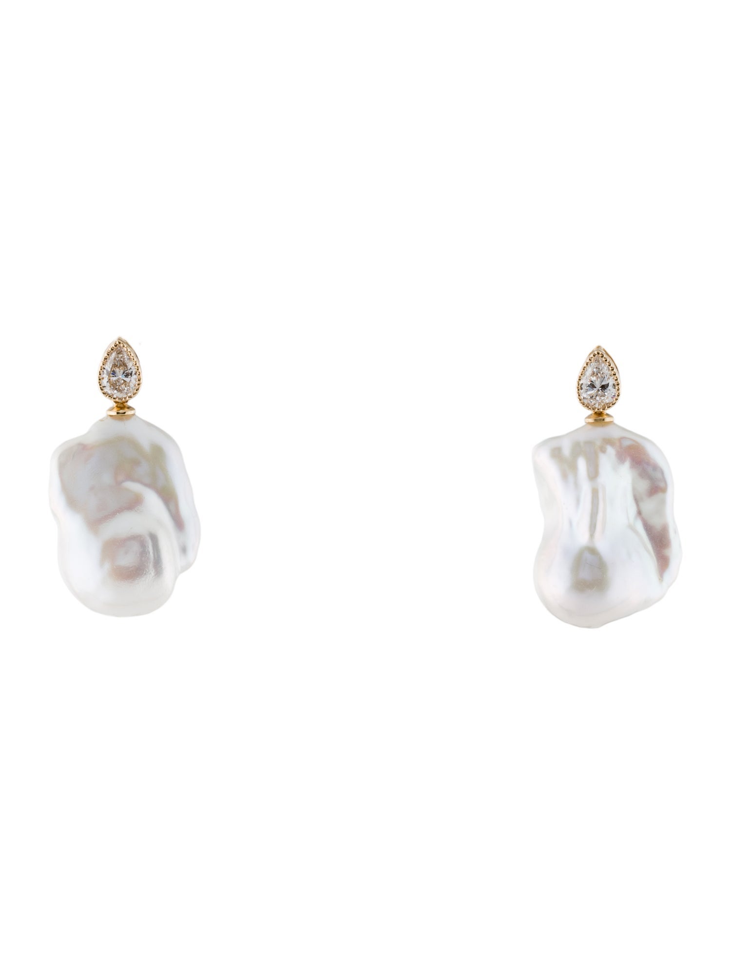 Kai Fine Jewelry 14K Pearl & Lab-Grown Diamond Drop Earrings
