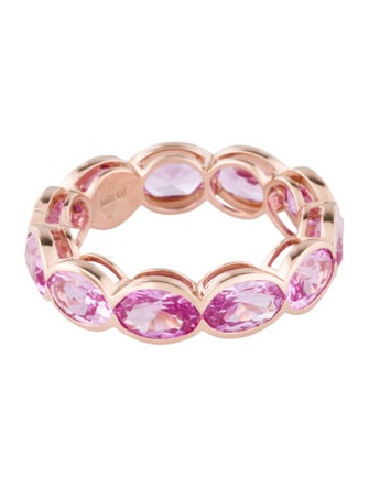 Kai Fine Jewelry 14K 5.66ctw Synthetic Sapphire Eternity Band Ring