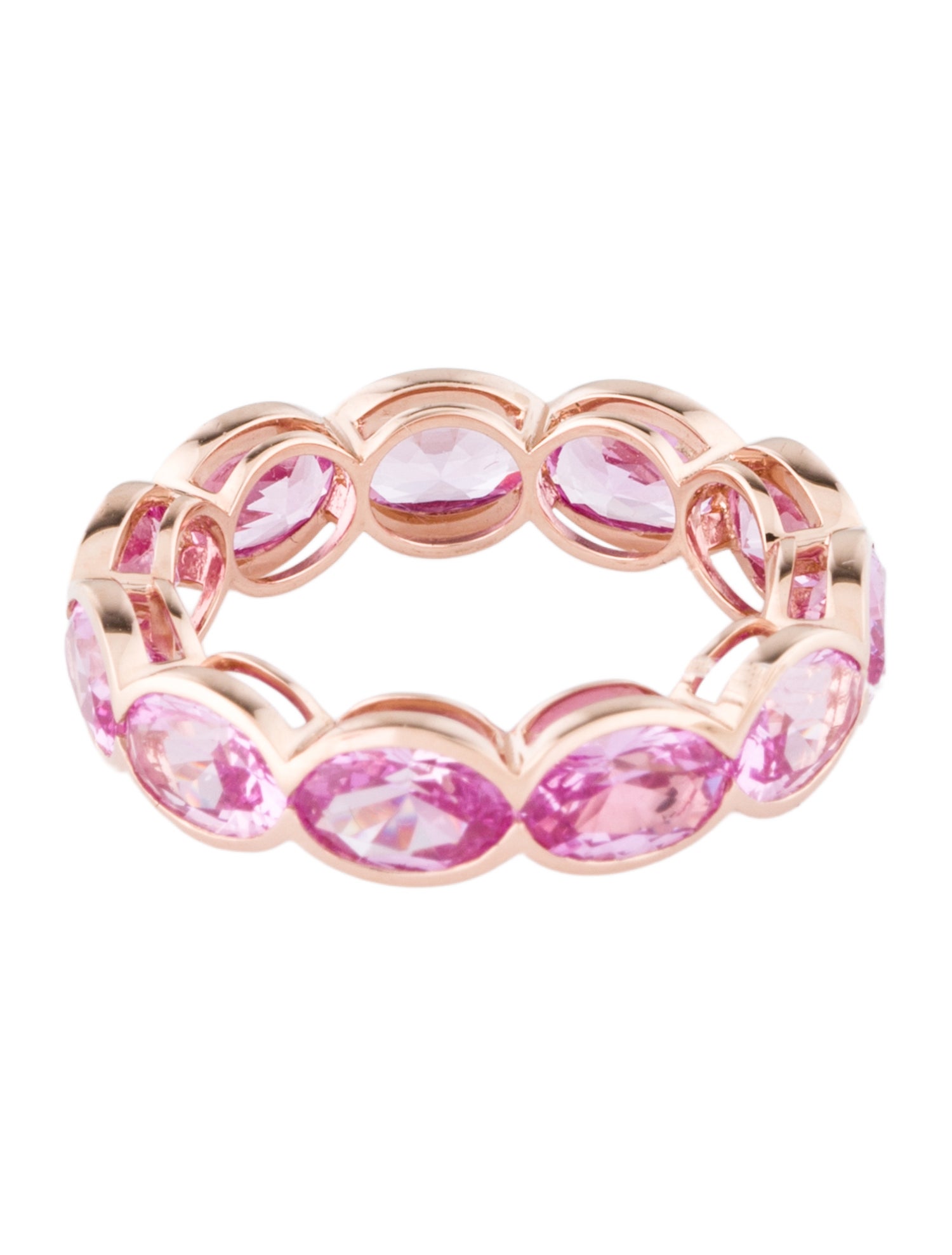 Kai Fine Jewelry 14K 5.66ctw Synthetic Sapphire Eternity Band Ring