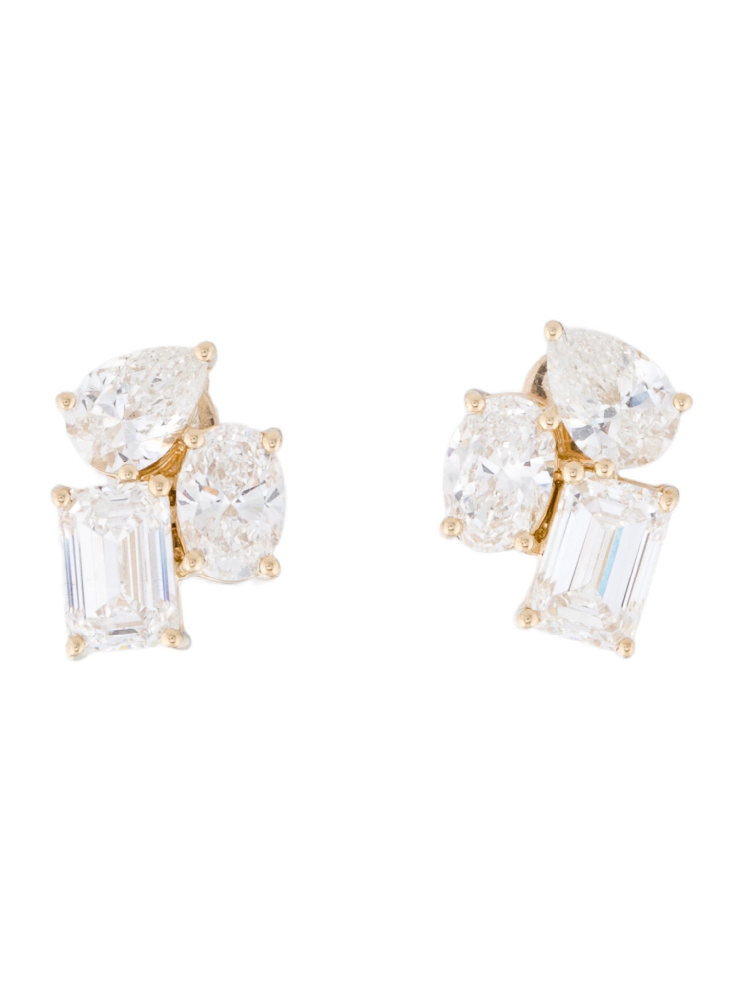 Kai Fine Jewelry 14K 2.80ctw Lab-Grown Stud Earrings