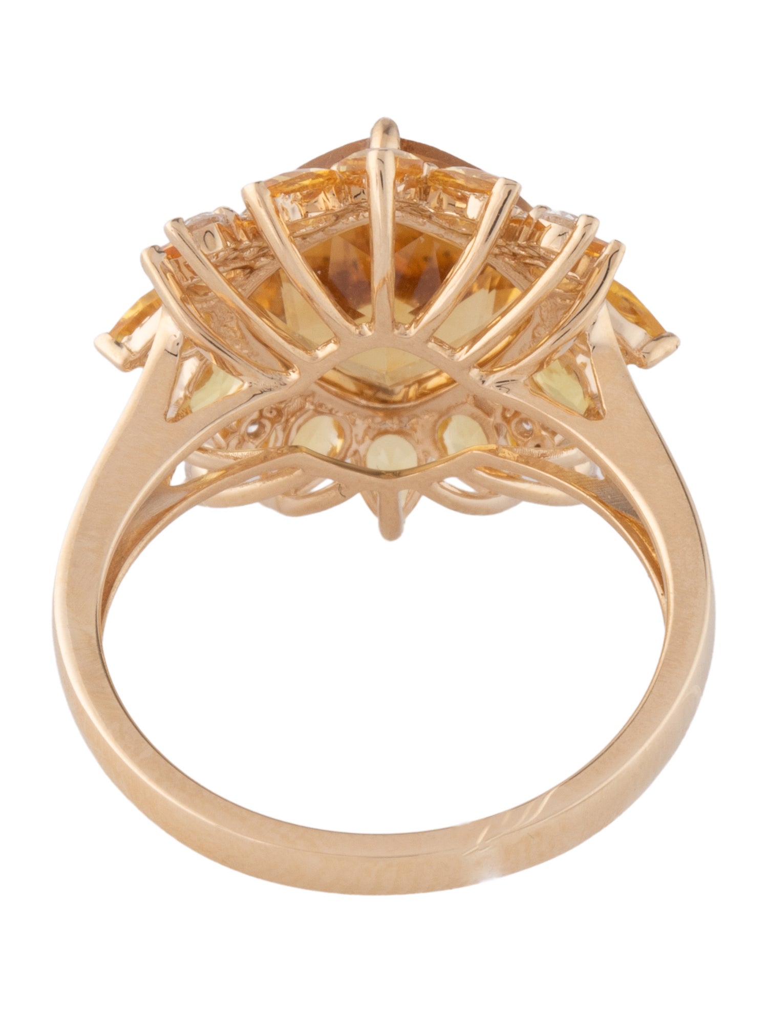 Kai Fine Jewelry 14K Citrine, Yellow Sapphire & Diamond Cocktail Ring