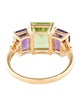 Kai Fine Jewelry 14K 2.25ct Peridot, Amethyst & Diamond Cocktail Ring