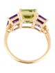 Kai Fine Jewelry 14K 2.25ct Peridot, Amethyst & Diamond Cocktail Ring