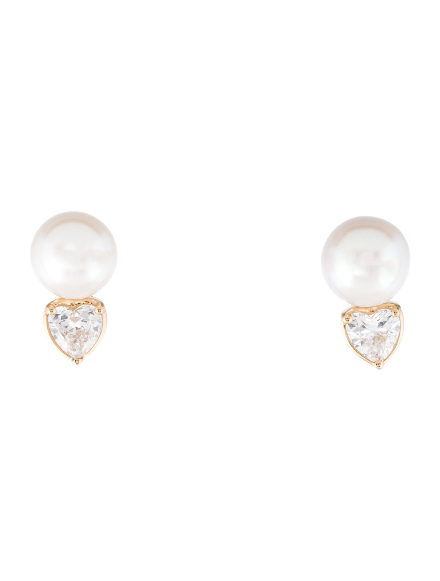 Kai Fine Jewelry 14K Pearl & 1.00ctw Lab-Grown Diamond Drop Earrings