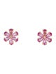 Kai Fine Jewelry 14K 3.40ctw Sapphire & Diamond Flora Blossom Stud Earrings
