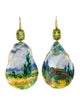 Kai Fine Jewelry 14K Pearl, Peridot & Diamond 'Wheatfield' Drop Earrings