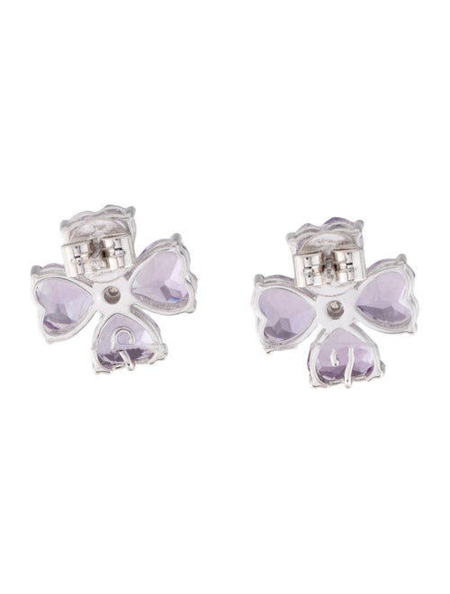 Kai Fine Jewelry 14K Amethyst & Diamond Felicia Stud Earrings