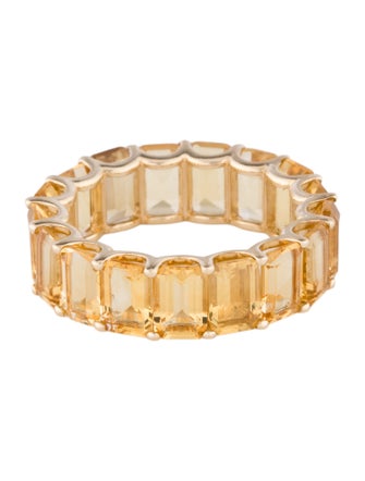 Kai Fine Jewelry 14K 6.80ctw Citrine Eternity Band