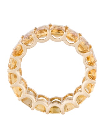 Kai Fine Jewelry 14K 6.80ctw Citrine Eternity Band