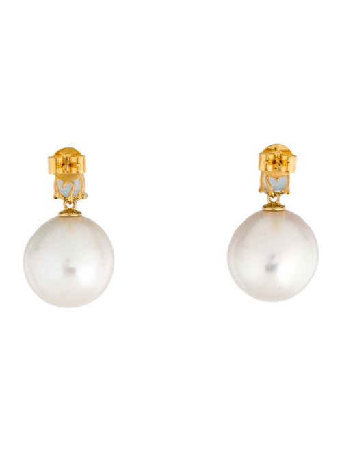 Kai Fine Jewelry 14K Pearl & Topaz Drop Earrings