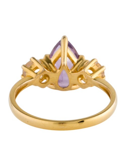 Kai Fine Jewelry 14K 1.80ct Amethyst & Moonstone Labradorite Ring