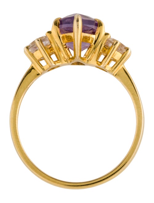 Kai Fine Jewelry 14K 1.80ct Amethyst & Moonstone Labradorite Ring