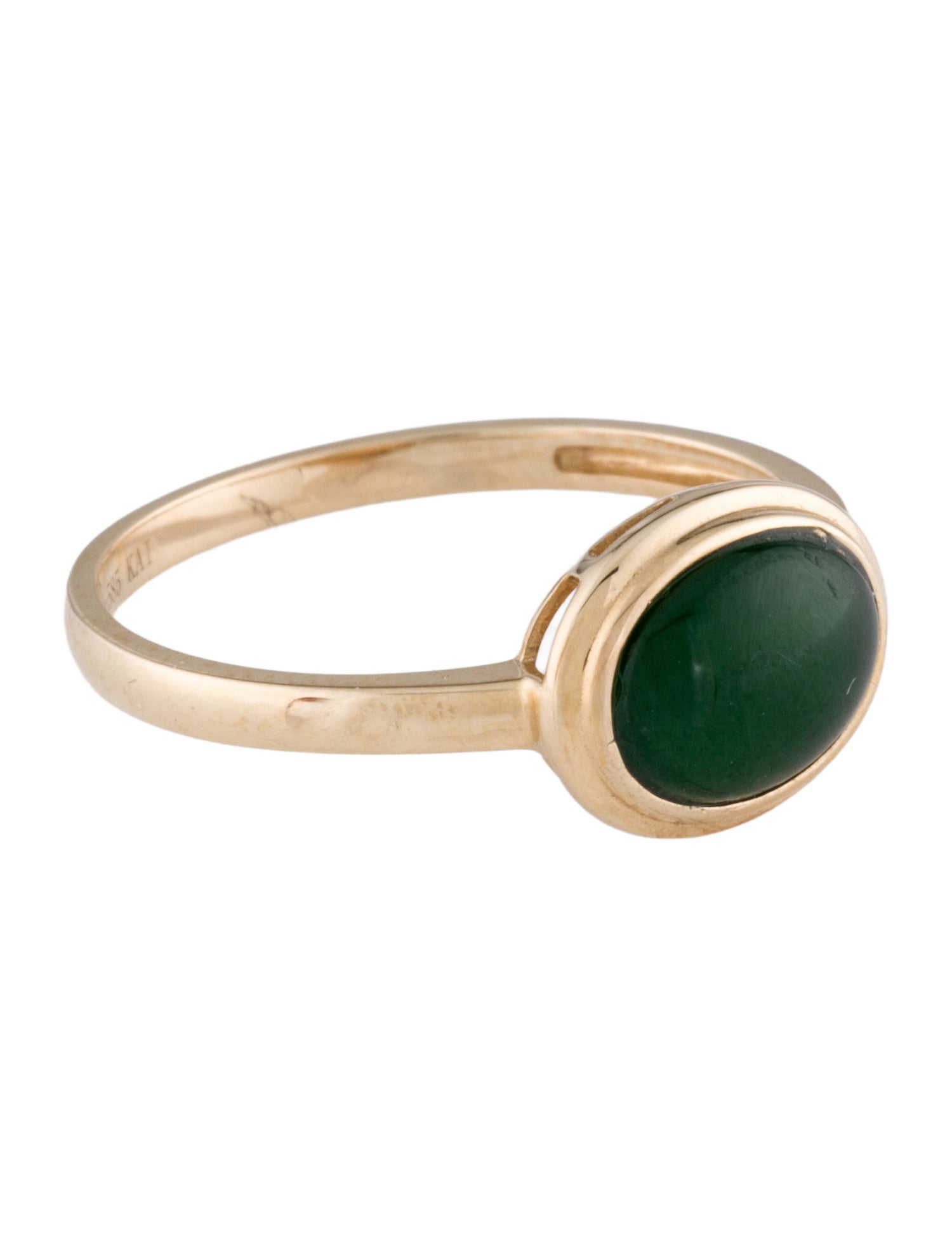 Kai Fine Jewelry 14K 1.50ct Jadeite East-West Ring