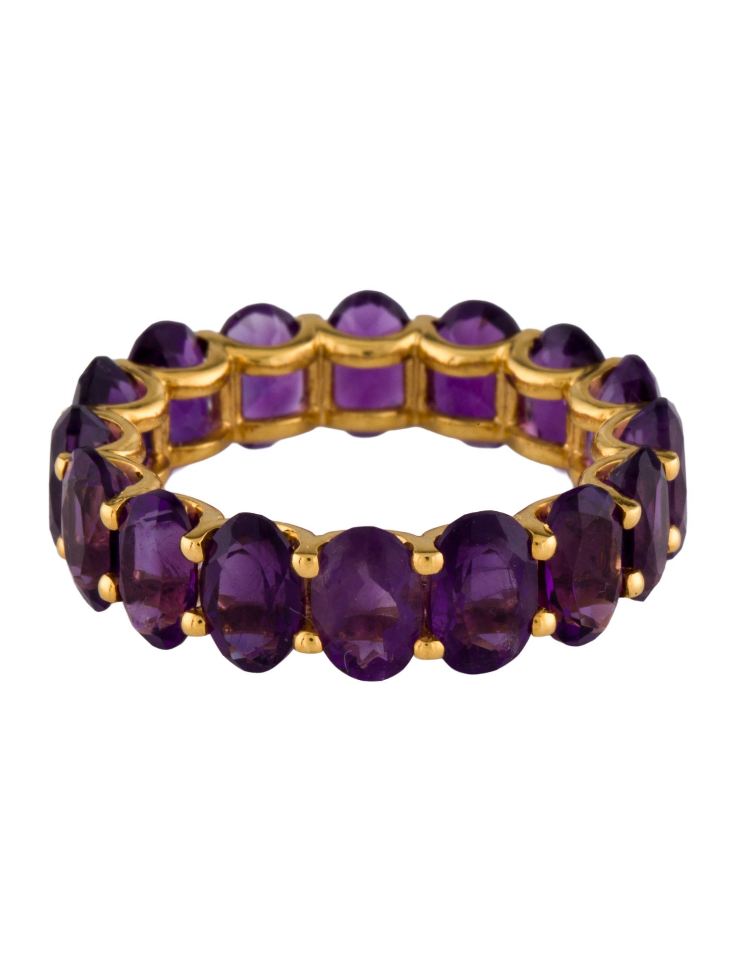 Kai Fine Jewelry 14K 7.60cw Amethyst Nora Eternity Ring