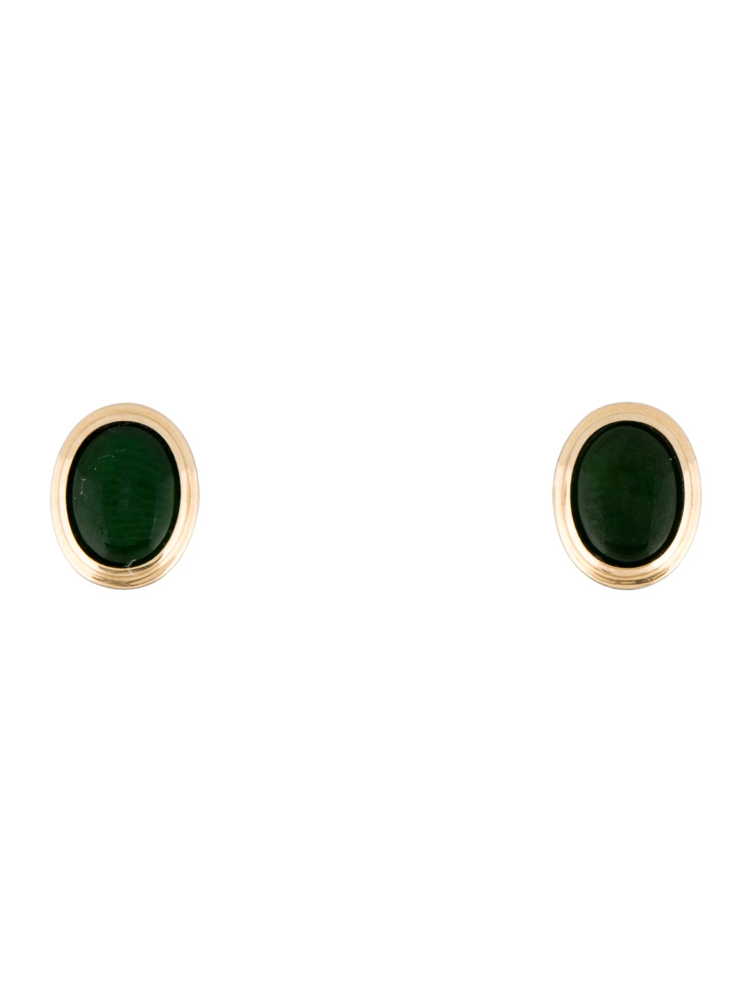 Kai Fine Jewelry 14K 3.00ct Jadeite Bella Stud Earrings