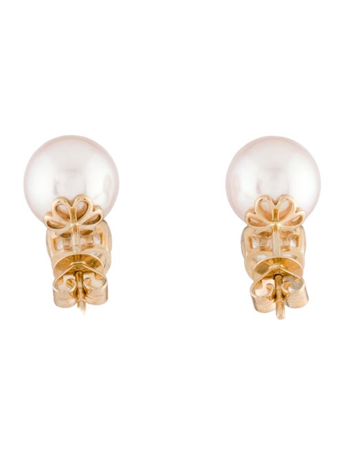 Kai Fine Jewelry 14K Pearl & Lab-Grown Diamond Stud Earrings
