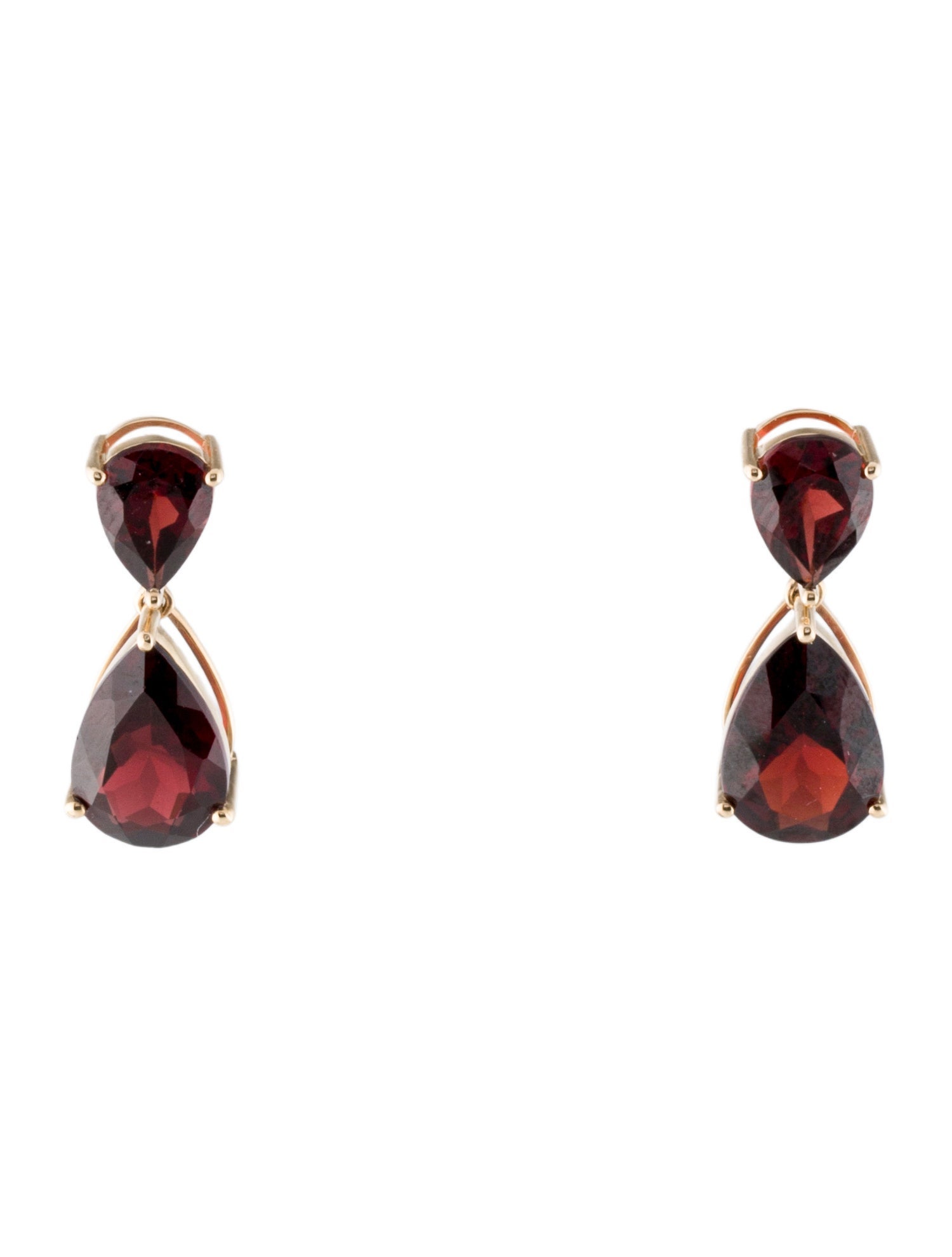 Kai Fine Jewelry 14K 8.60ctw Garnet Drop Earrings