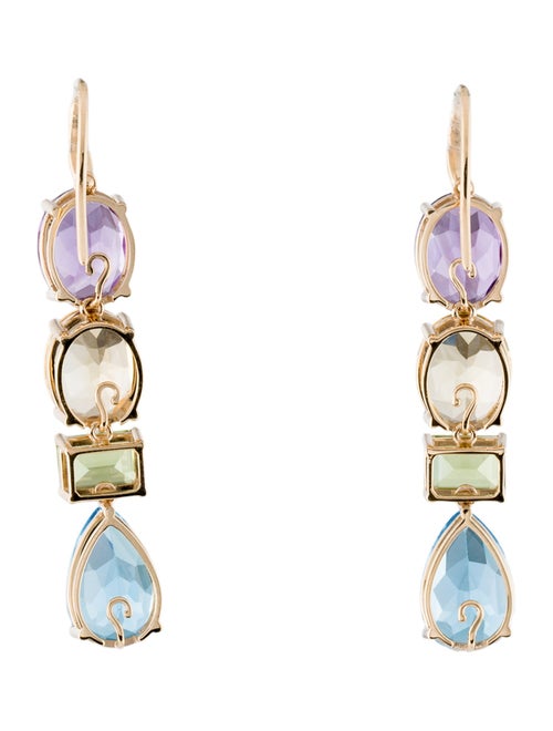 Kai Fine Jewelry 14K Multistone Convertible Drop Earrings