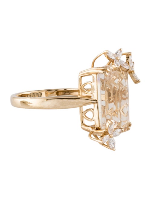 Kai Fine Jewelry 14K Scapolite & Lab-Grown Diamond Vanesa Cocktail Ring