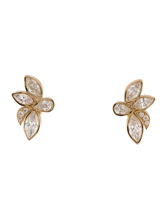 Kai Fine Jewelry 14K 2.25ctw Lab-Grown Diamond Tropical Stud Earrings