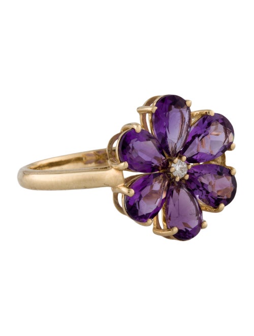 Kai Fine Jewelry 14K Amethyst & Diamond Flora Blossom Ring