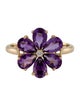 Kai Fine Jewelry 14K Amethyst & Diamond Flora Blossom Ring