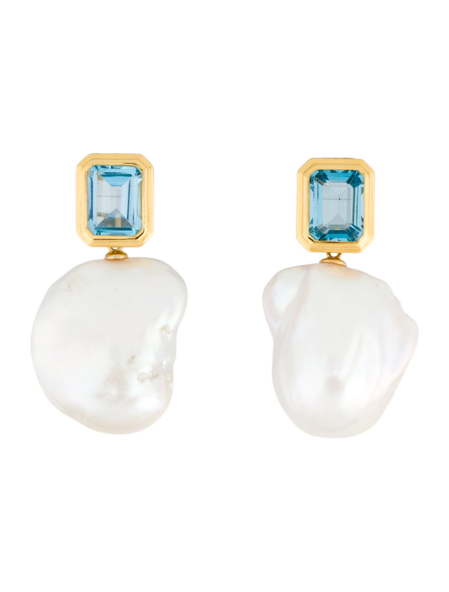 Kai Fine Jewelry Pearl & Topaz Bella Convertible Drop Earrings