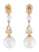Kai Fine Jewelry 14K Pearl & Lab-Grown Diamond Venus Tears Drop Earrings