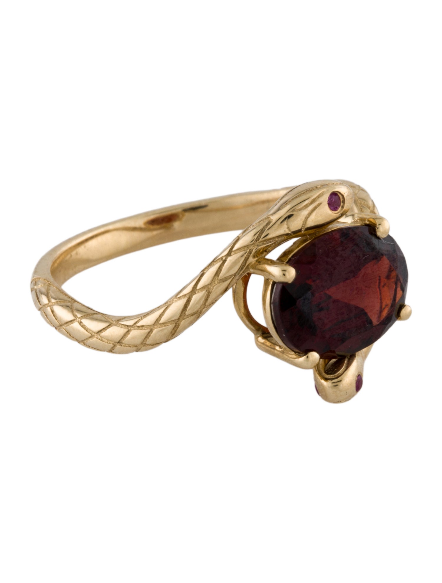 Kai Fine Jewelry 14K Garnet & Ruby Snake Cocktail Ring