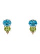 Kai Fine Jewelry 14k Topaz, Peridot & Diamond Fortune Earrings