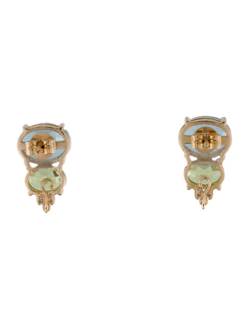 Kai Fine Jewelry 14k Topaz, Peridot & Diamond Fortune Earrings