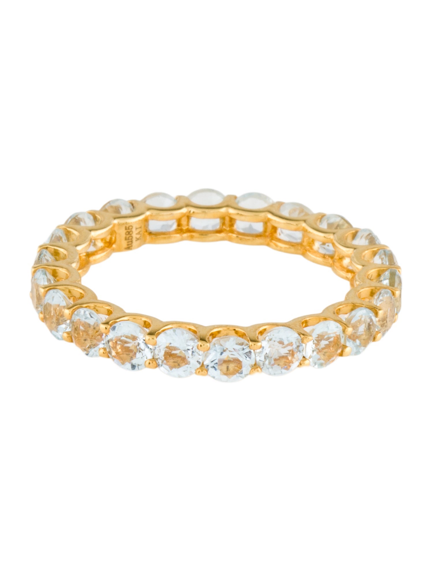 Kai Fine Jewelry 14K Aquamarine Nora Eternity Ring