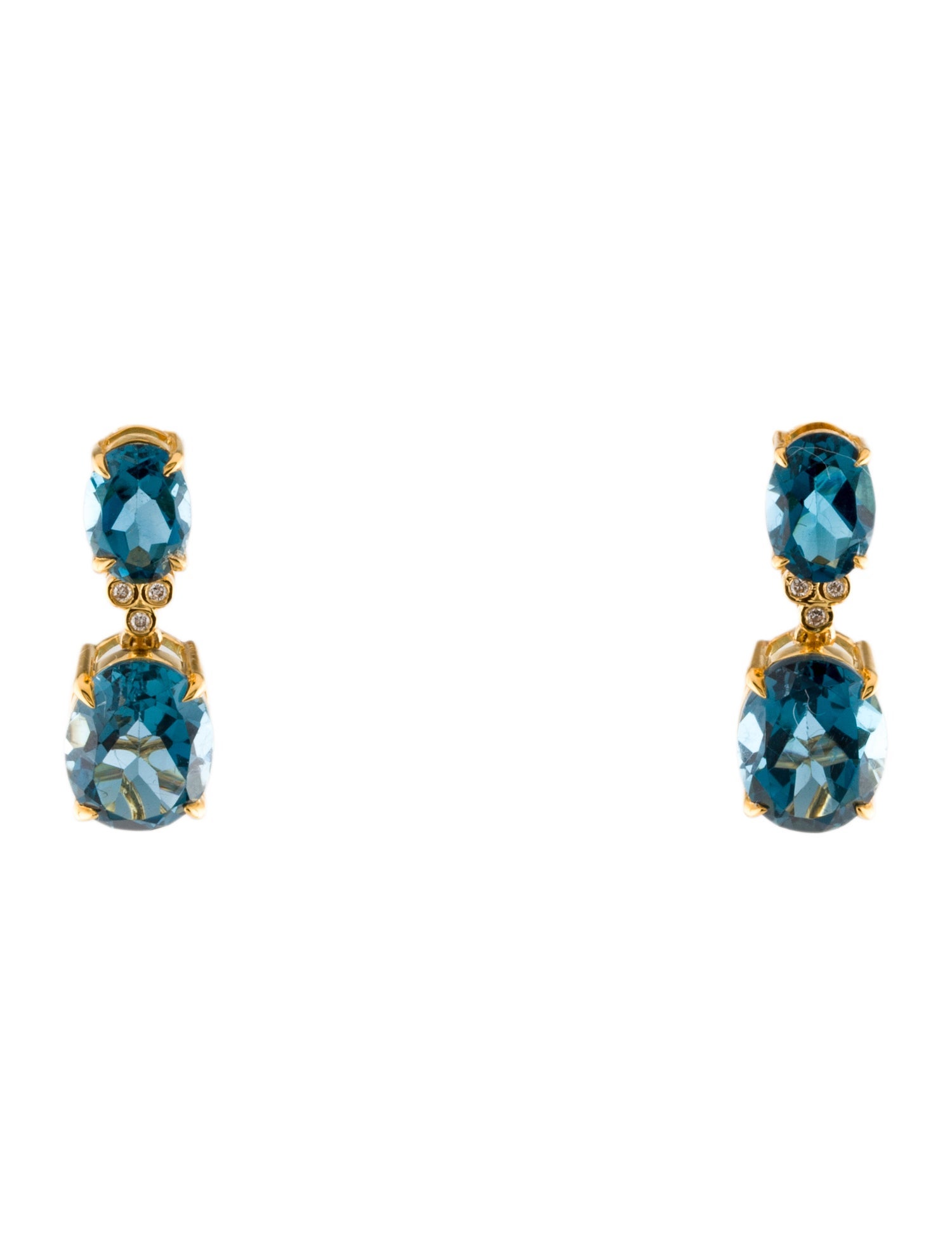 Kai Fine Jewelry 14K Divina 7.20ctw Topaz Drop Earrings
