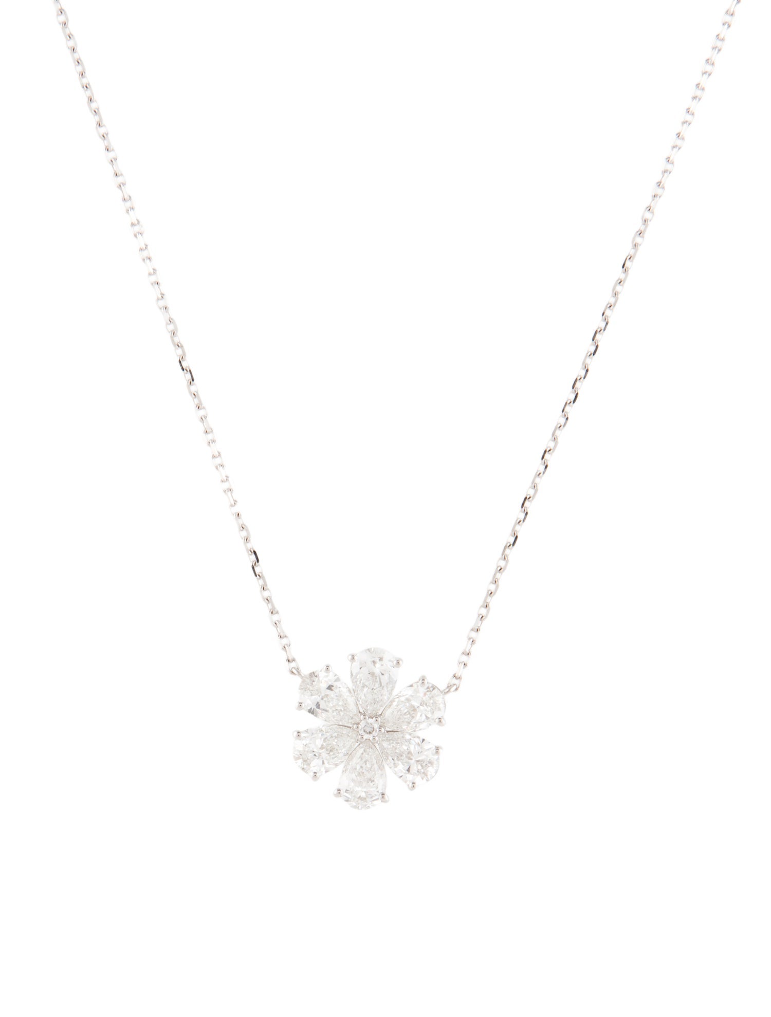 Kai Fine Jewelry 14K 2.21ctw Lab-Grown Diamond Flower Pendant Necklace