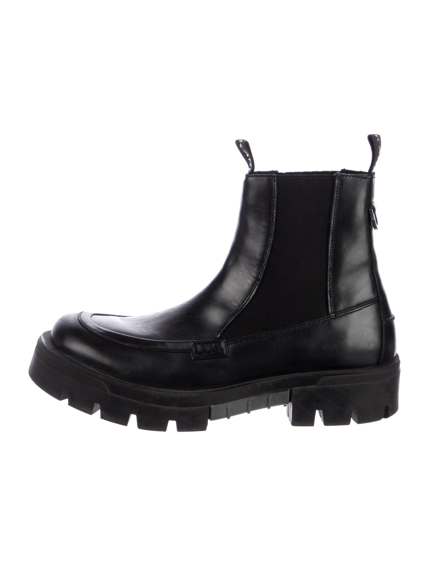 Karl by Karl Lagerfeld Leather Chelsea Boots