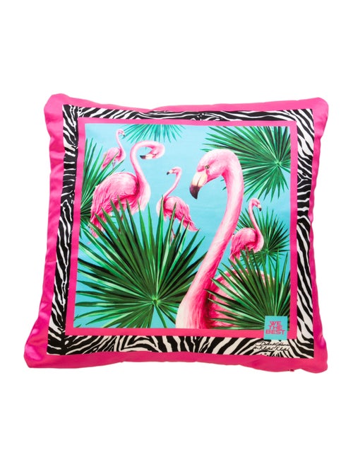 Dolce & Gabbana x Khaled Khaled Flamingo Throw Pillow