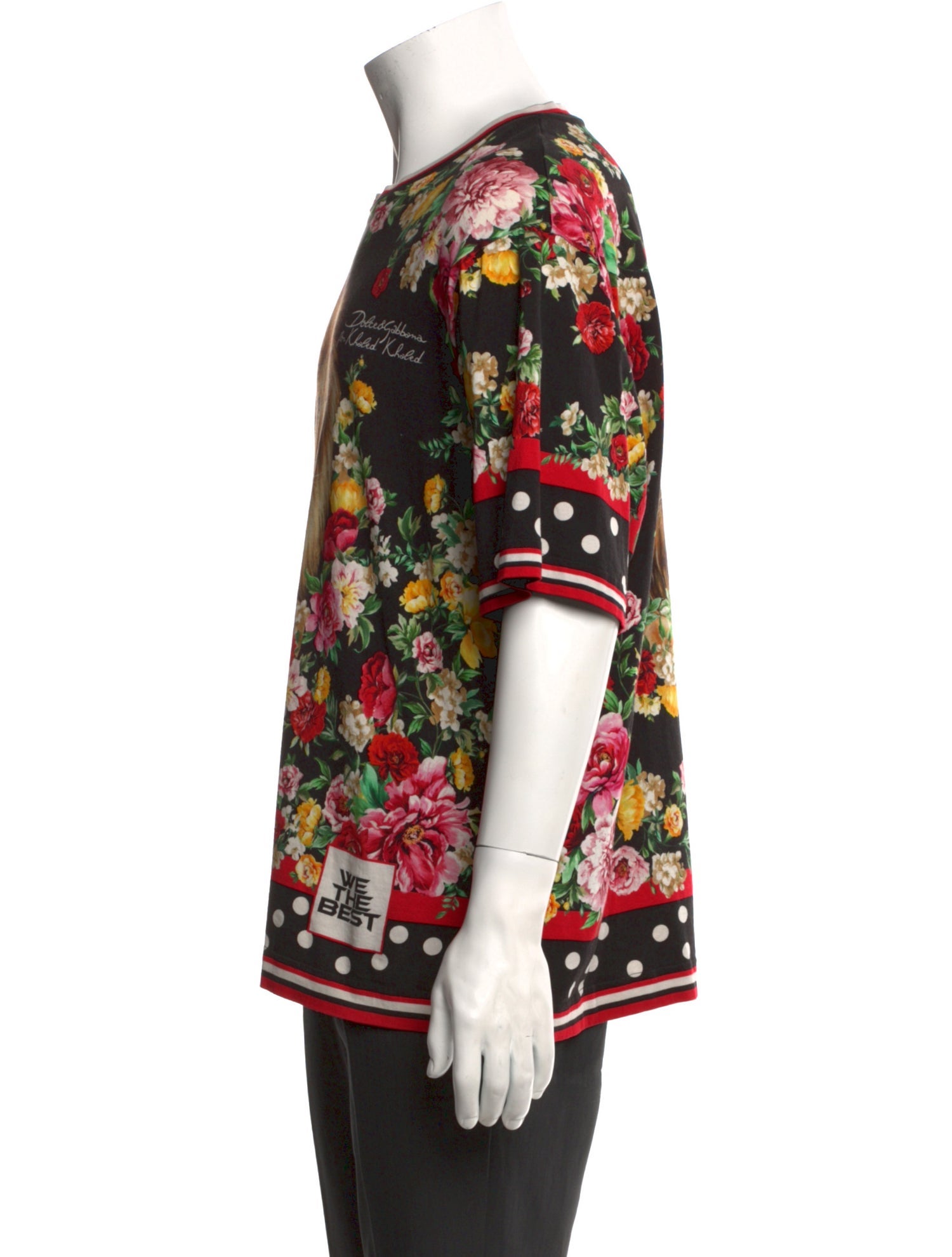 Dolce & Gabbana x Khaled Khaled Floral Print Crew Neck T-Shirt