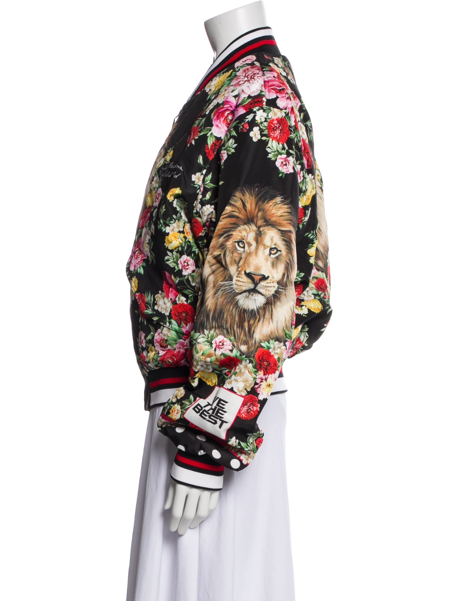 Dolce & Gabbana x Khaled Khaled Floral Print Bomber Jacket
