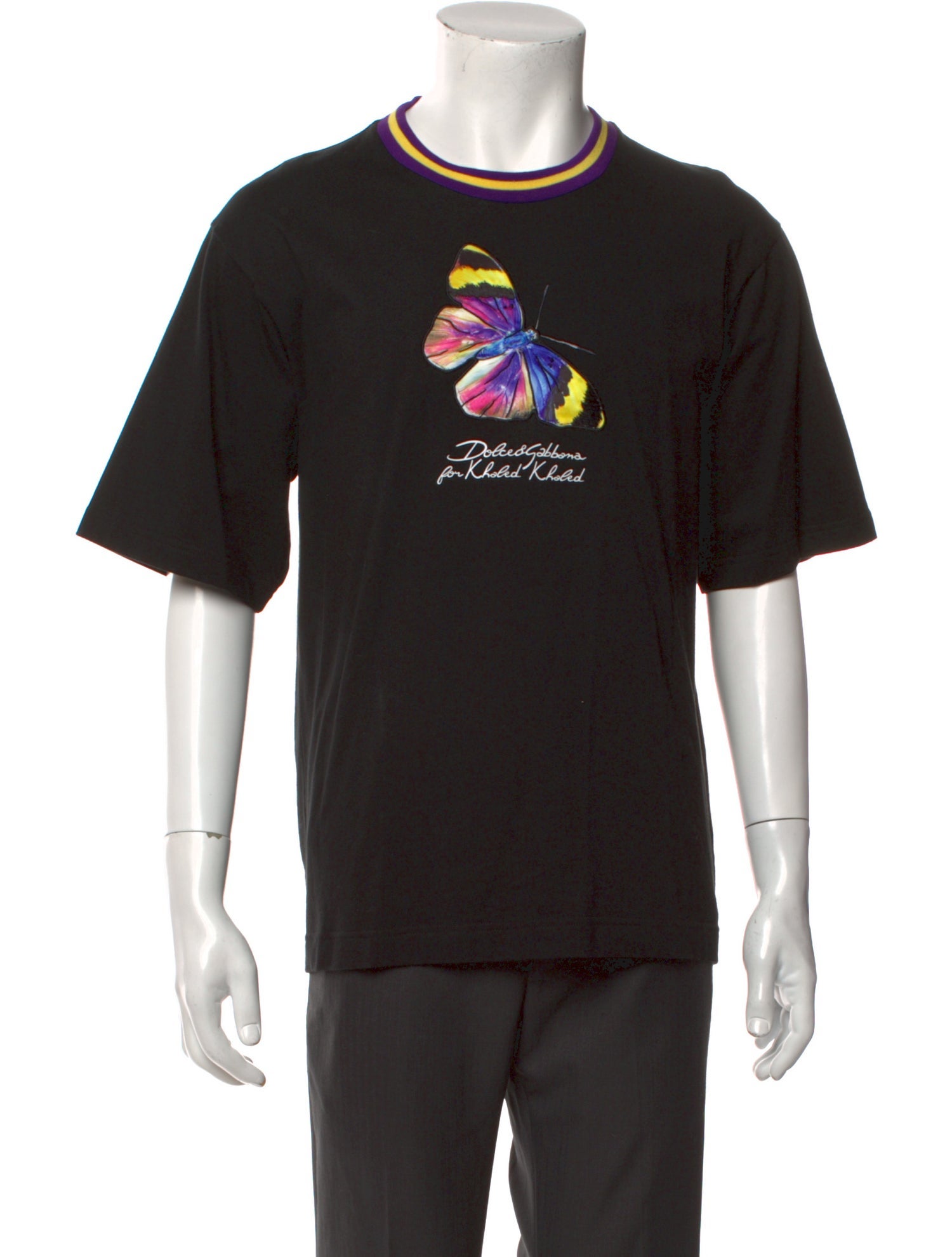 Dolce & Gabbana x Khaled Khaled Graphic Print Crew Neck T-Shirt