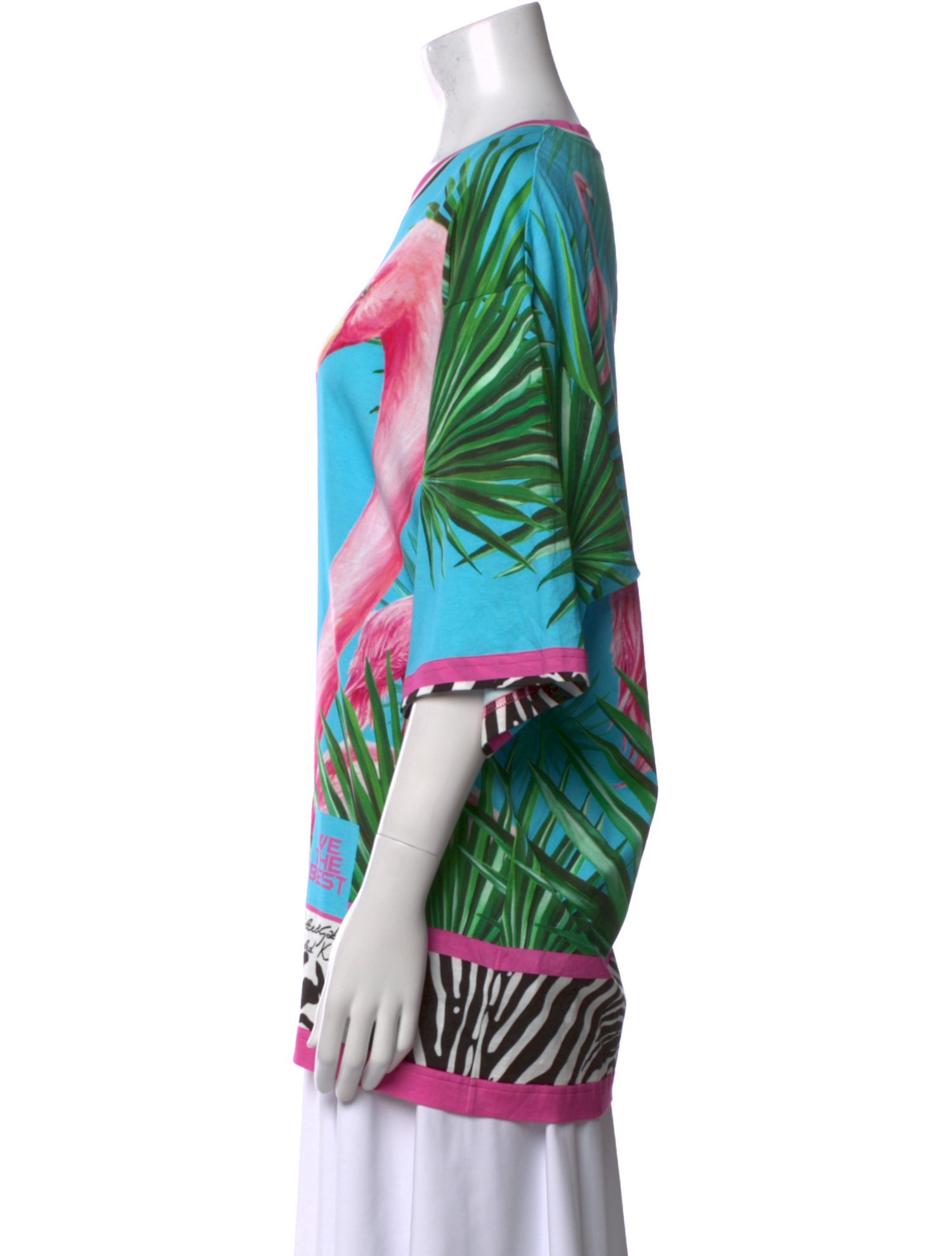Dolce & Gabbana x Khaled Khaled Printed Bateau Neckline Tunic