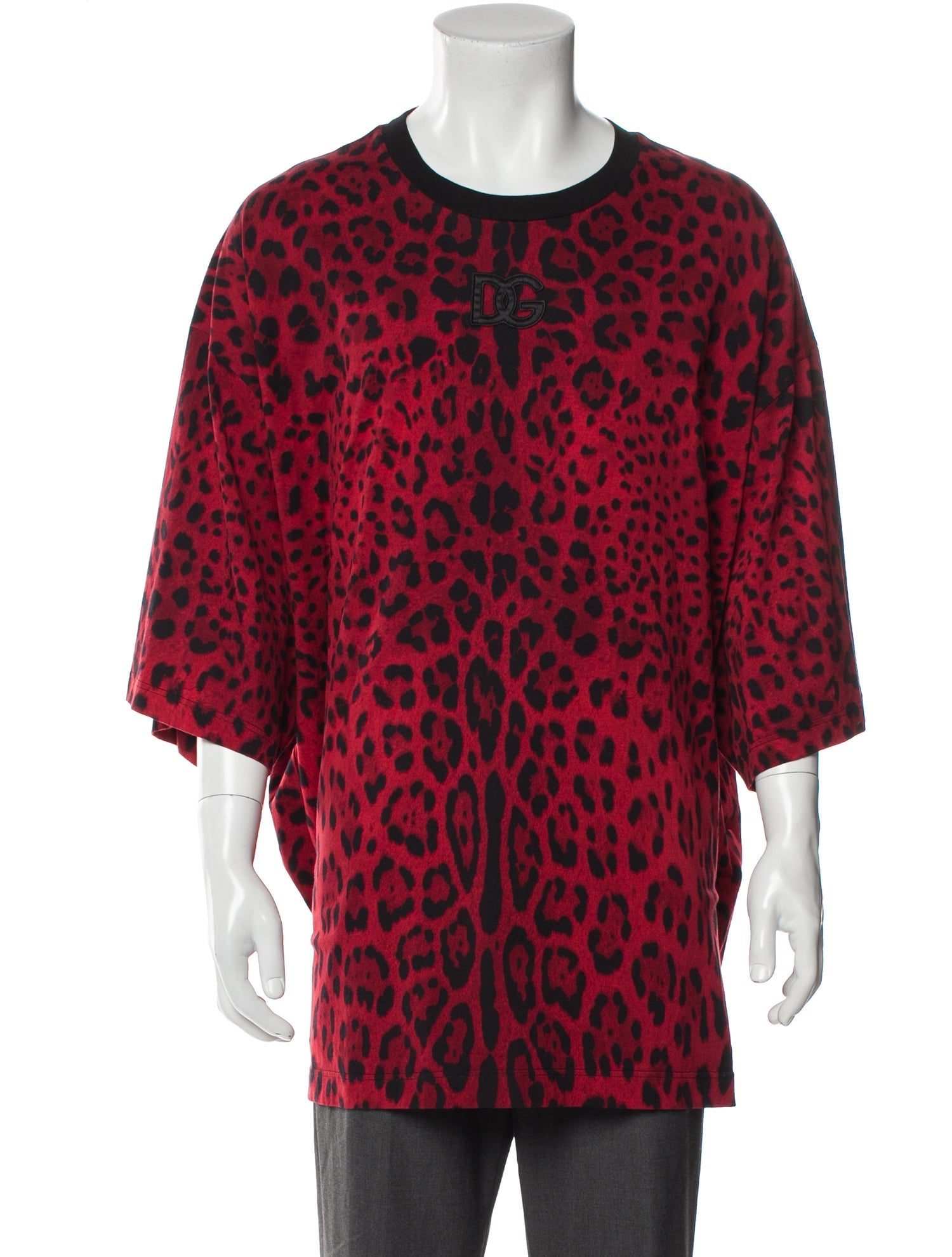 Dolce & Gabbana x Khaled Khaled Animal Print Crew Neck T-Shirt