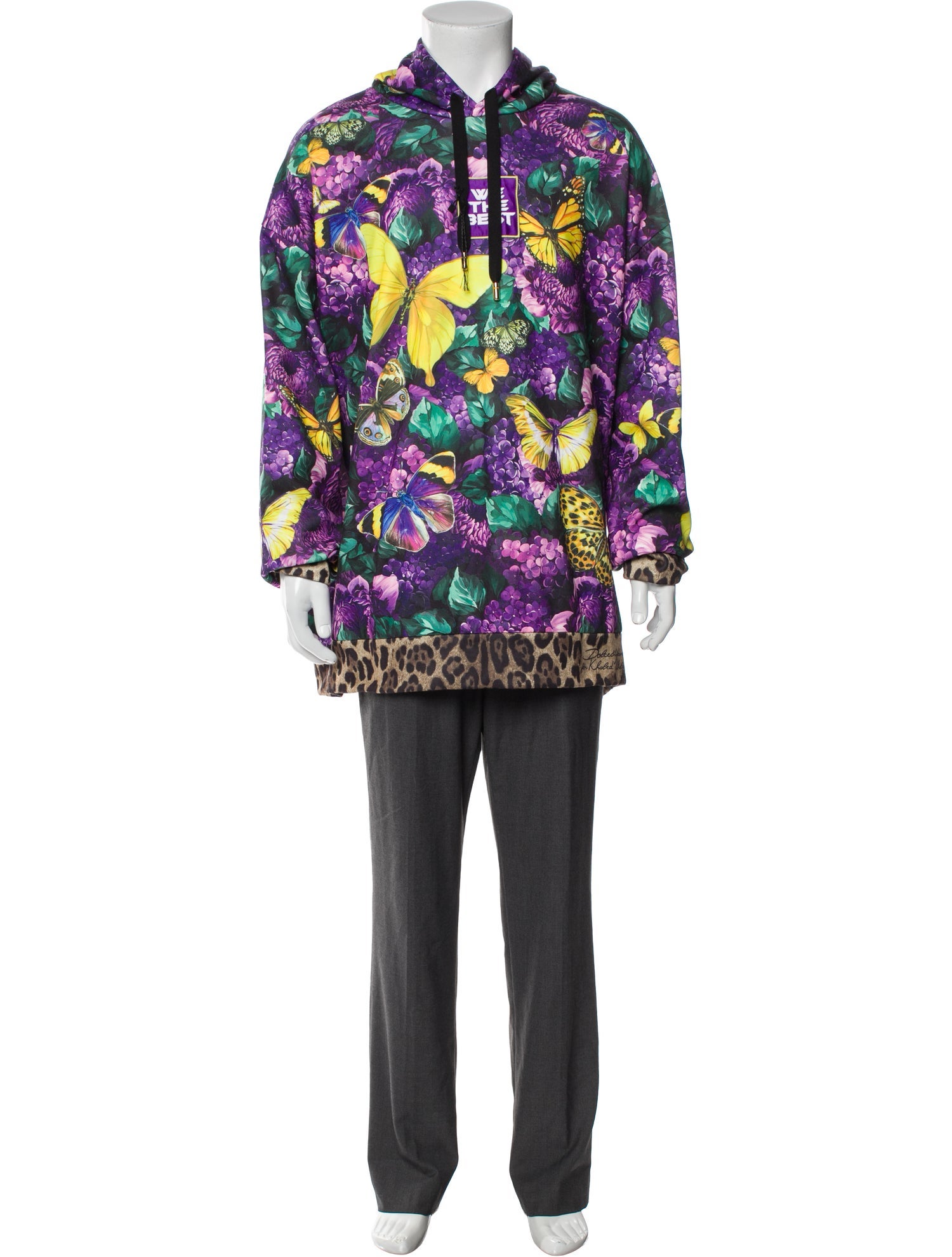 Dolce & Gabbana x Khaled Khaled Printed Crew Neck Hoodie