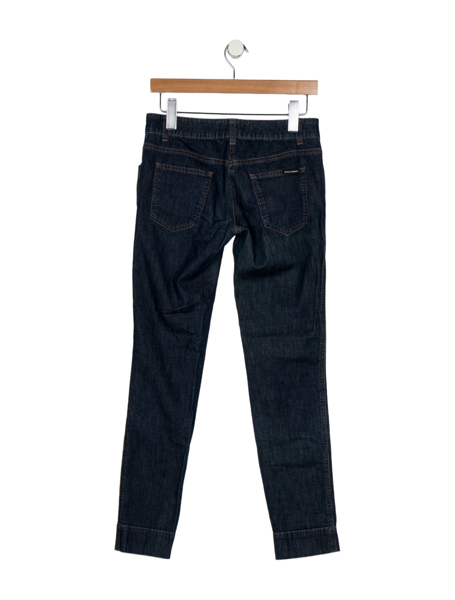 Dolce & Gabbana x Khaled Khaled Low-Rise Skinny Leg Jeans